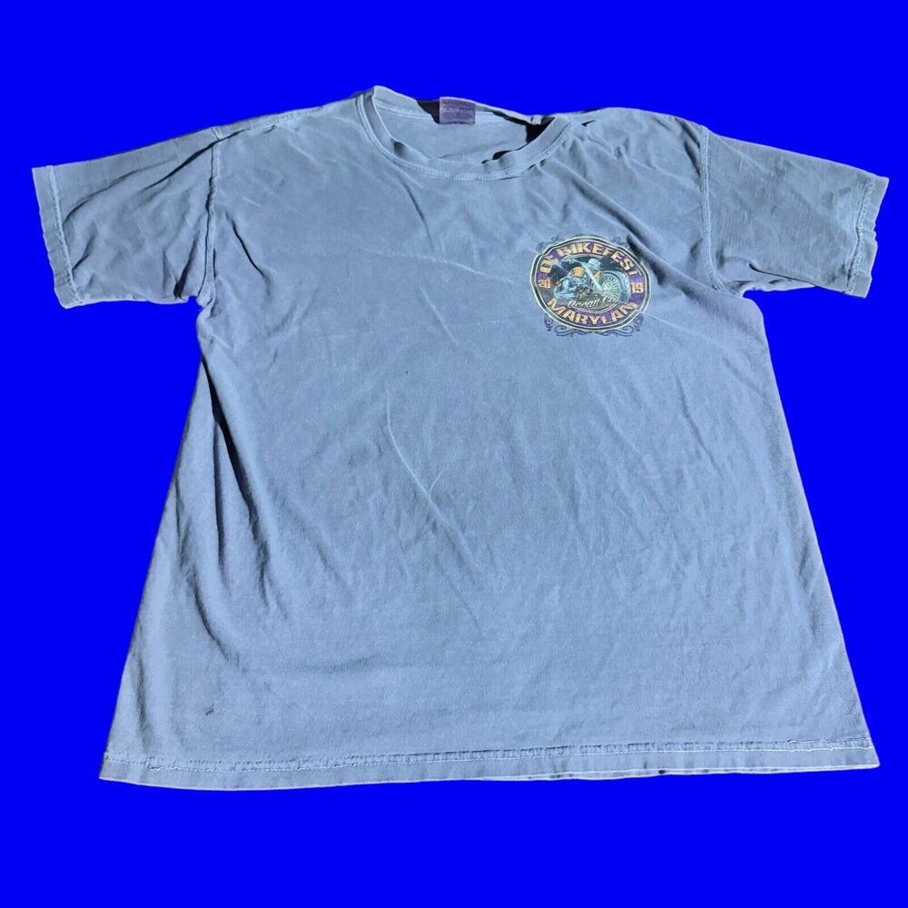 OC Bikefest 2015 Ocean City Maryland Motorcycles Men's Graphic T-Shirt Purple L